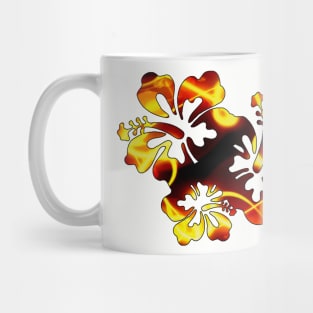 Hibiscus Trio - Orange Mug